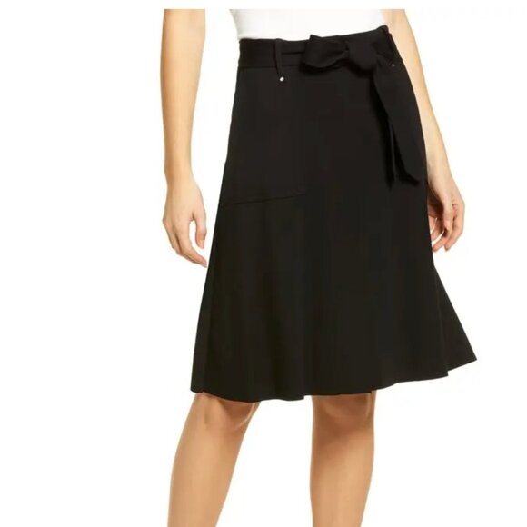 Lyssé Samara Belted Skirt Size M, Black, NWT - Picture 3 of 10